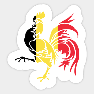 Belgium Rooster Sticker